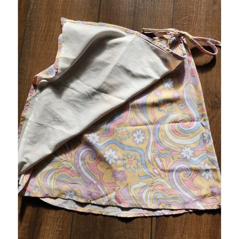 Princess‎ Polly Charlotte Rainbow Mini Skirt Retro Size 0 - Picture 3 of 5